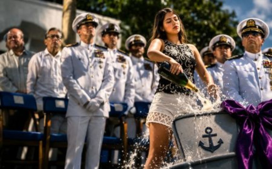 Hija de Gustavo Petro bautiza patrullera y le desea “todas las victorias”