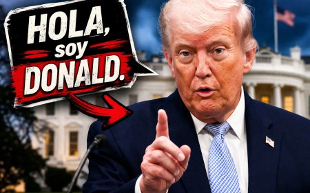 Trump bromea con ser presidente de Venezuela y promete aprender español “rápido”