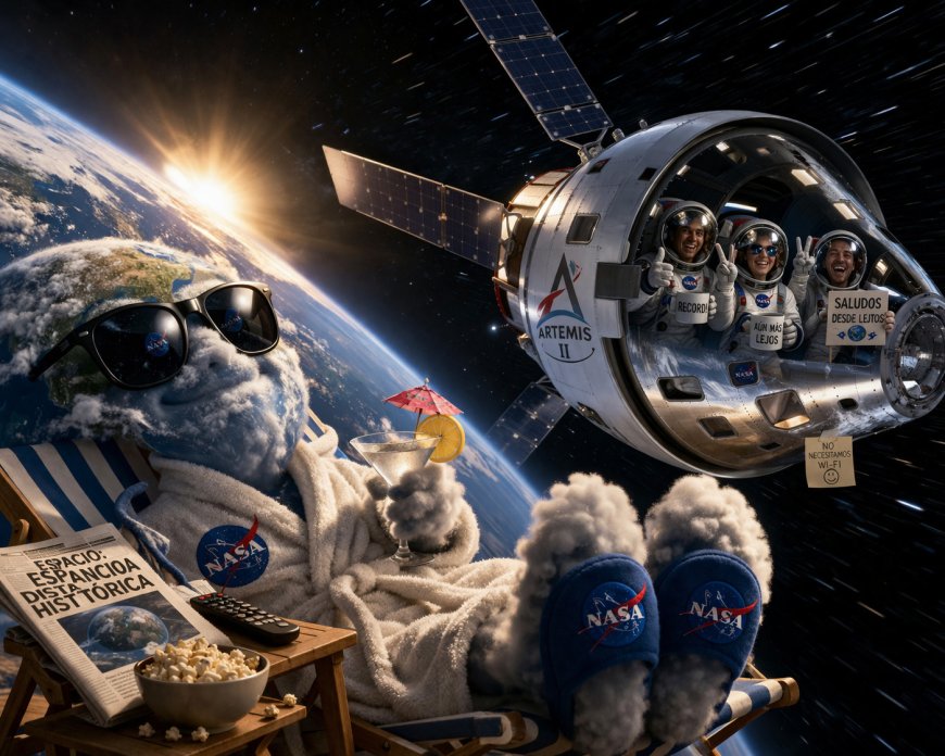 Astronautas de Artemis II baten récord histórico orbitando más lejos de la Tierra mientras el planeta observa desde una cómoda distancia